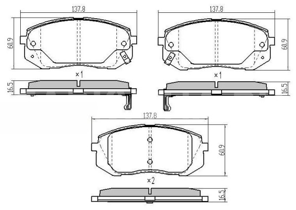 Колодки передние Хенде Ix35 Hyundai ix35 оригинальный номер KI007
