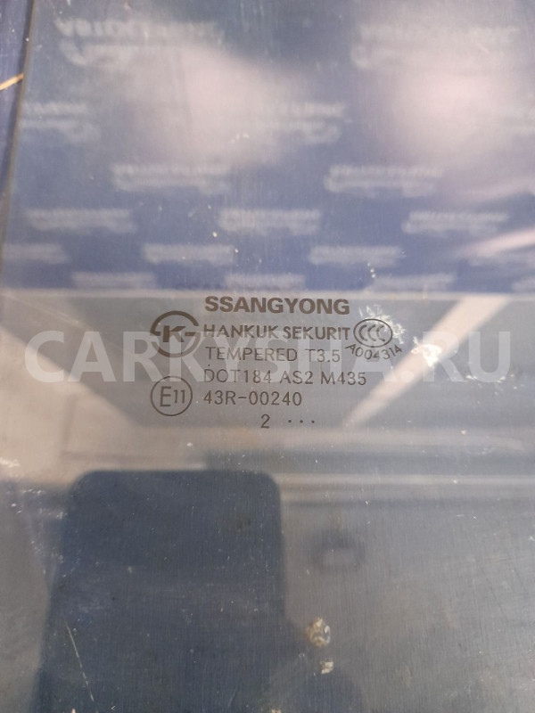 Стекло  заднее правое Ssang Yong Actyon New Ssang Yong Actyon оригинальный номер 7338634011