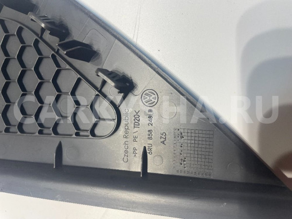 Накладка торпедо правая Volkswagen Polo 09-20 Volkswagen Polo оригинальный номер 6RU858248B