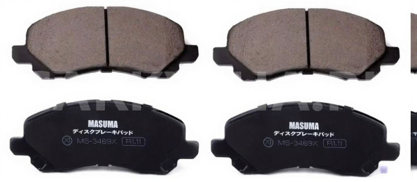 Колодки передние передний Lancer 9 и 10 Mitsubishi i оригинальный номер MS3469